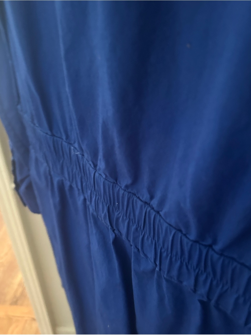 MICHAEL Michael Kors Shirt Dress Cinched Waist Blue Long-Sleeve Zip Front Sporty - Picture 9 of 11